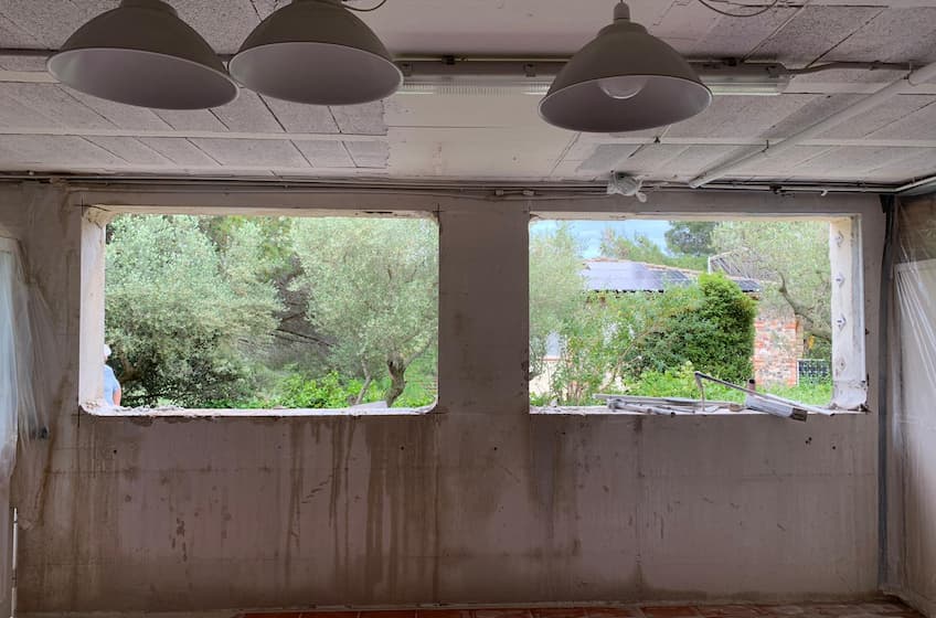 Apertura de ventanas en una vivienda de Reus