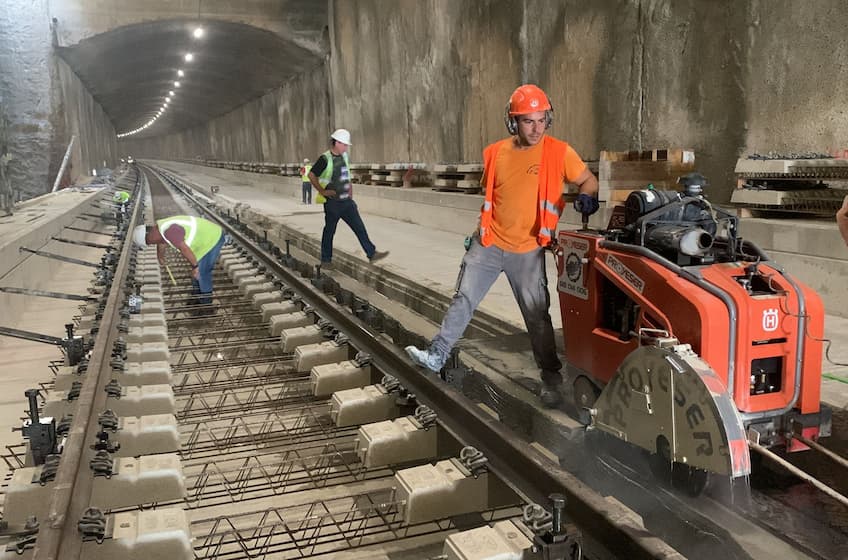 Corte en tunel