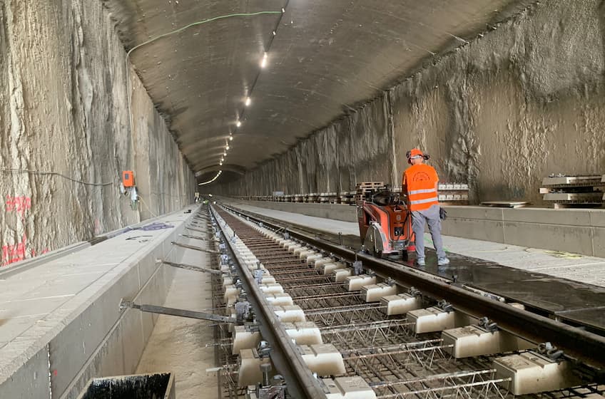Corte en tunel