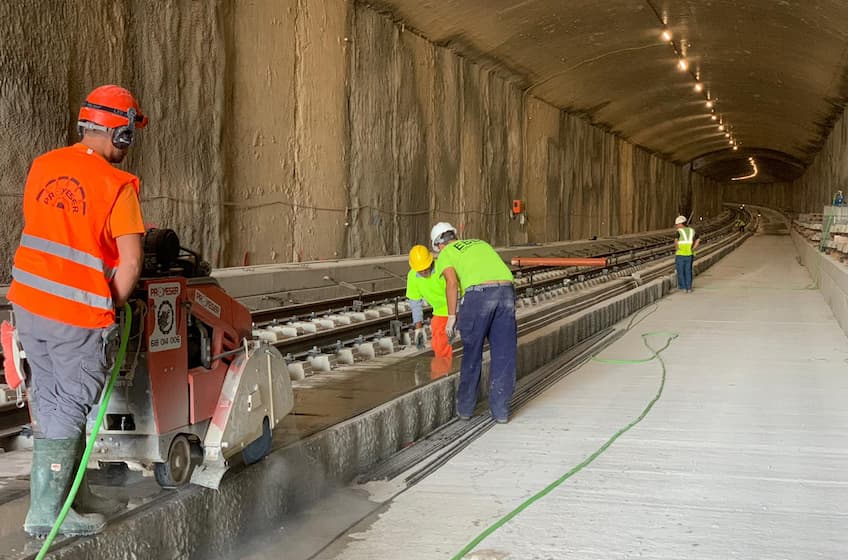 Corte en tunel