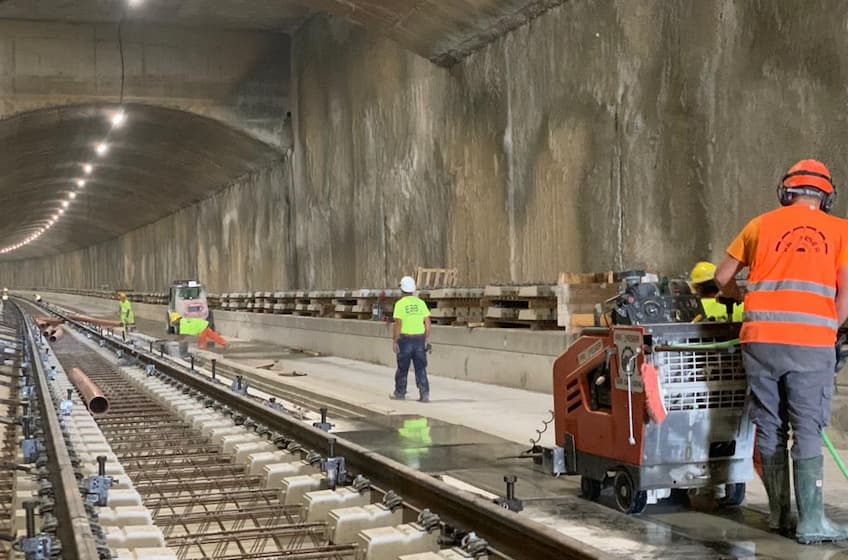 Corte en tunel