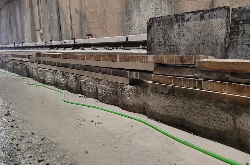 Corte en tunel