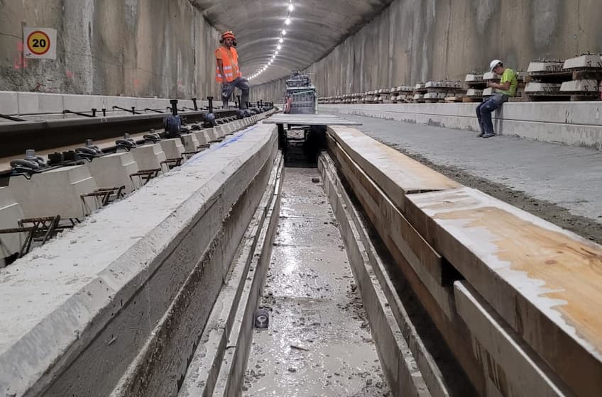 Corte en tunel