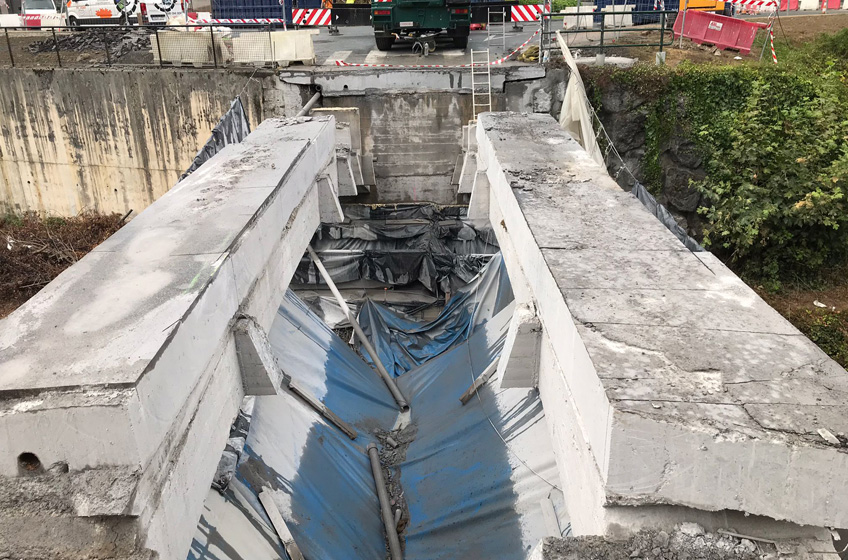 Retirada de puente en LLodio