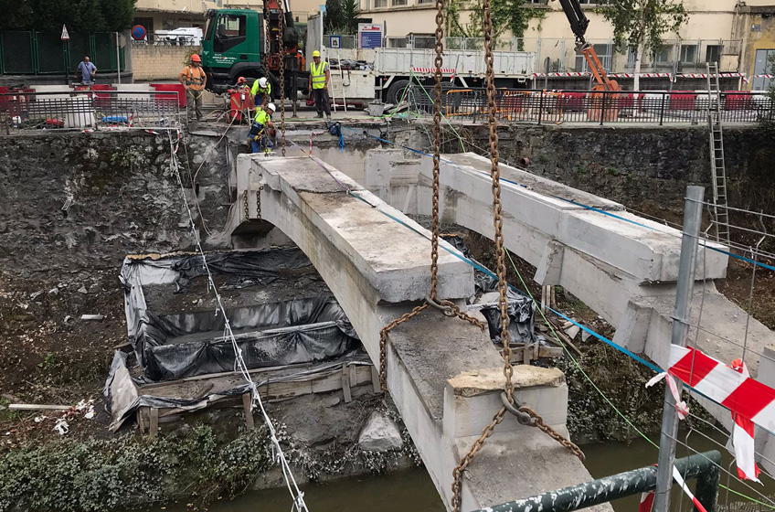 Retirada de puente en LLodio