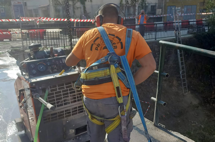 Retirada de puente en LLodio