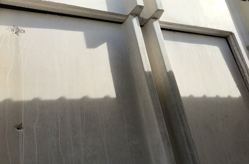 Corte de muro prefabricado